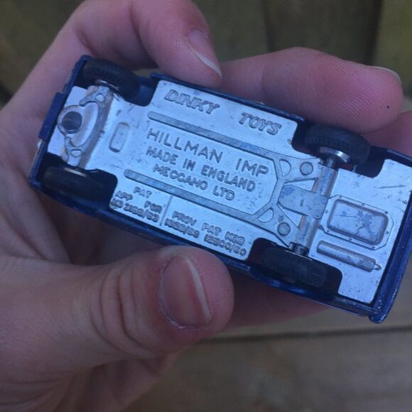 Vintage 1963 Dinky Toys 138 Hillman Imp Blue 35 Toy Car - Picture 5 of 8